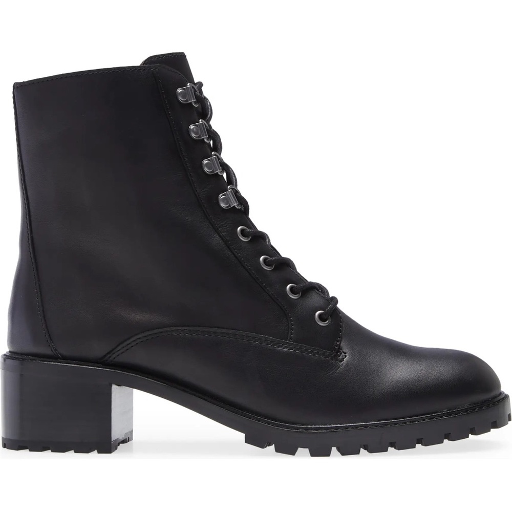Madewell Julien Lace Up Lugsole boot in black size 11 USED